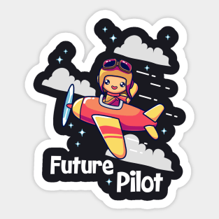 I'm the future pilot kids t-shirt Sticker